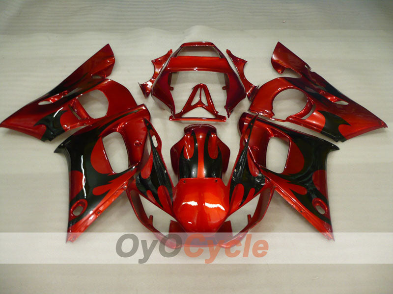 Injection Fairing kit for 98-02 YZF-R6 - Red, Black - Factory Style #OYO87905991