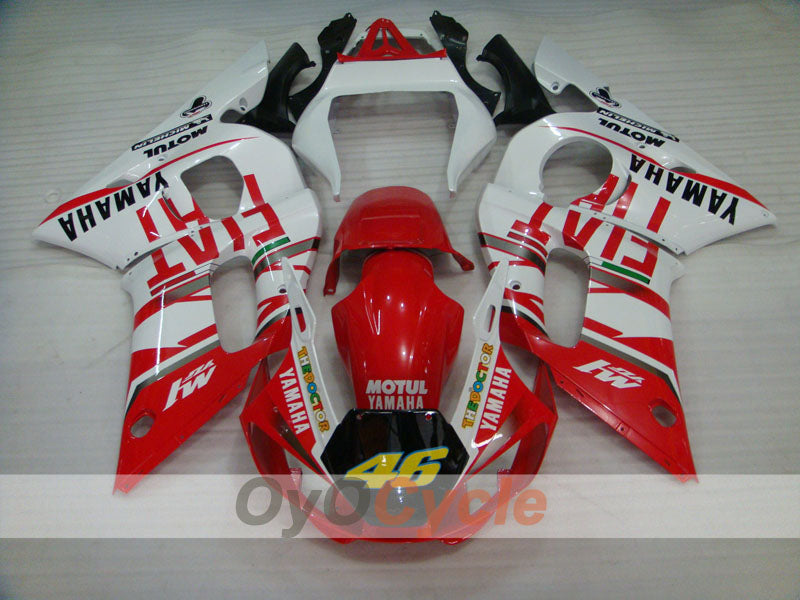 Injection Fairing kit for 98-02 YZF-R6 - Red, White - FIAT #OYO87905993 Secondary image