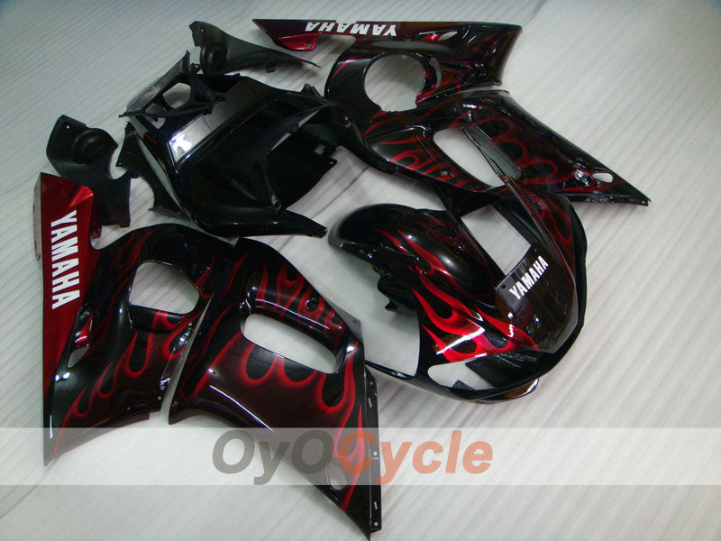 Injection Fairing kit for 98-02 YZF-R6 - Red, Black - Flame #OYO87905994