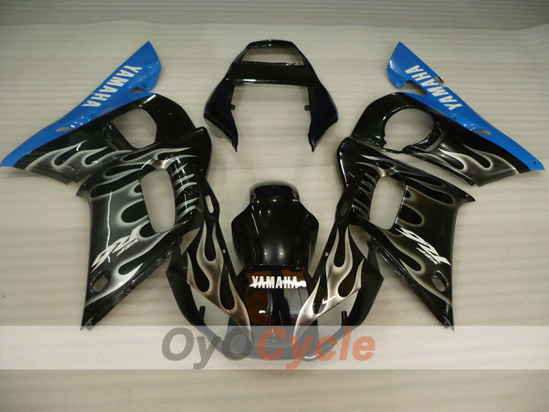 Injection Fairing kit for 98-02 YZF-R6 - Blue, Black - Flame #OYO87905999 Secondary image
