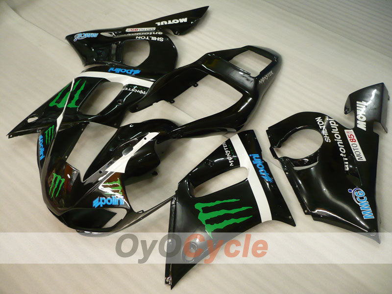 Injection Fairing kit for 98-02 YZF-R6 - Black - Monster #OYO87906000