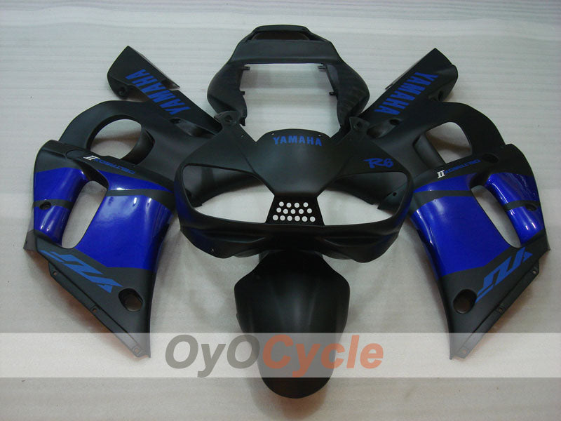 Injection Fairing kit for 98-02 YZF-R6 - Blue, Black, Matte - Factory Style #OYO87906002