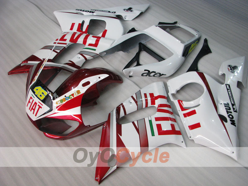 Injection Fairing kit for 98-02 YZF-R6 - Red, White - FIAT #OYO87906004 Secondary image