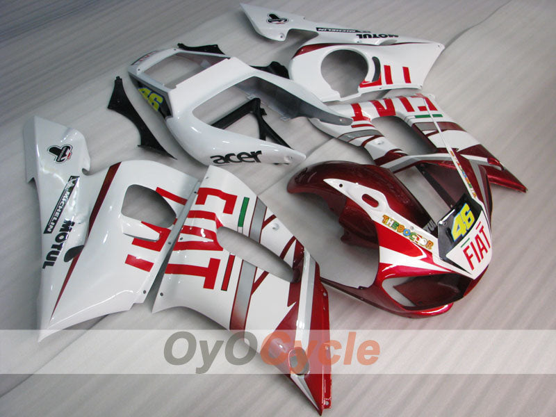 Injection Fairing kit for 98-02 YZF-R6 - Red, White - FIAT #OYO87906004