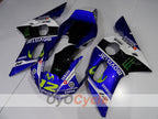 Injection Fairing kit for 98-02 YZF-R6 - Blue, White, Black - Monster #OYO87906006