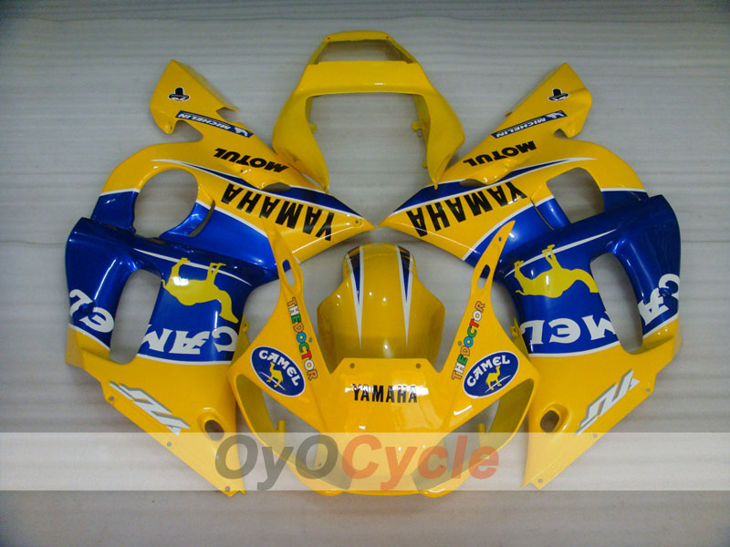 Injection Fairing kit for 98-02 YZF-R6 - Yellow, Blue - Camel, MOTUL #OYO87906007