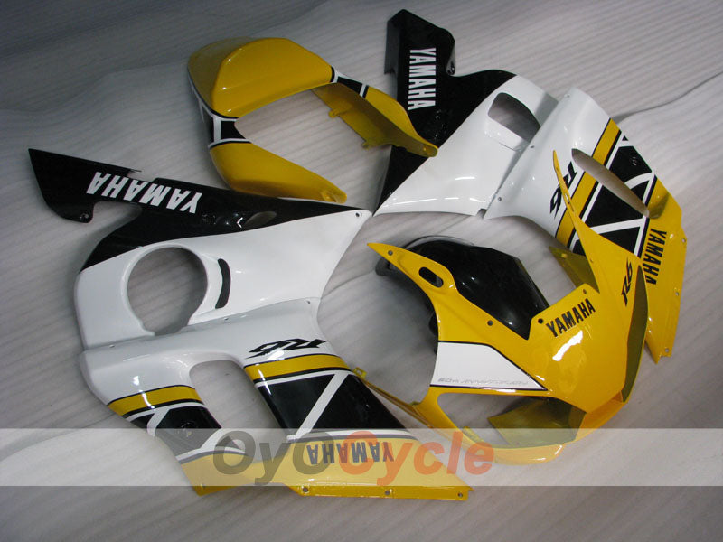 Injection Fairing kit for 98-02 YZF-R6 - Yellow, White - Factory Style #OYO87906013 Main image