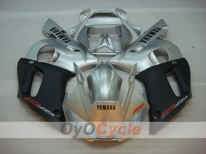 Injection Fairing kit for 98-02 YZF-R6 - Black, Silver, Matte - Factory Style #OYO87906019