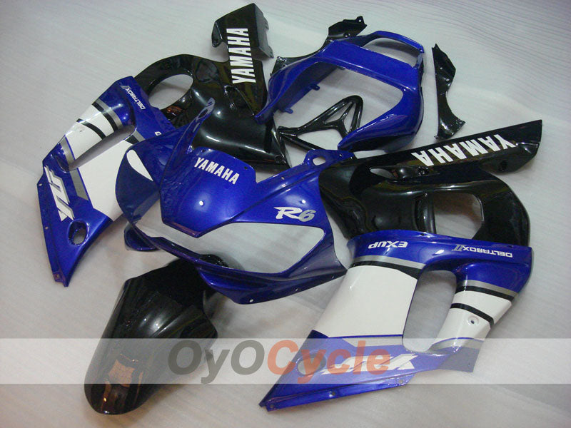 Injection Fairing kit for 98-02 YZF-R6 - Blue, White - Factory Style #OYO87906020 Main image