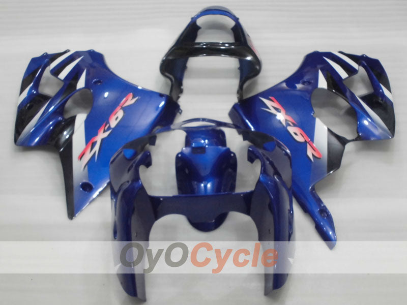 Injection Fairing kit for 00-02 NINJA ZX-6R - Blue, White, Black - Factory Style #OYO87906029 Secondary image