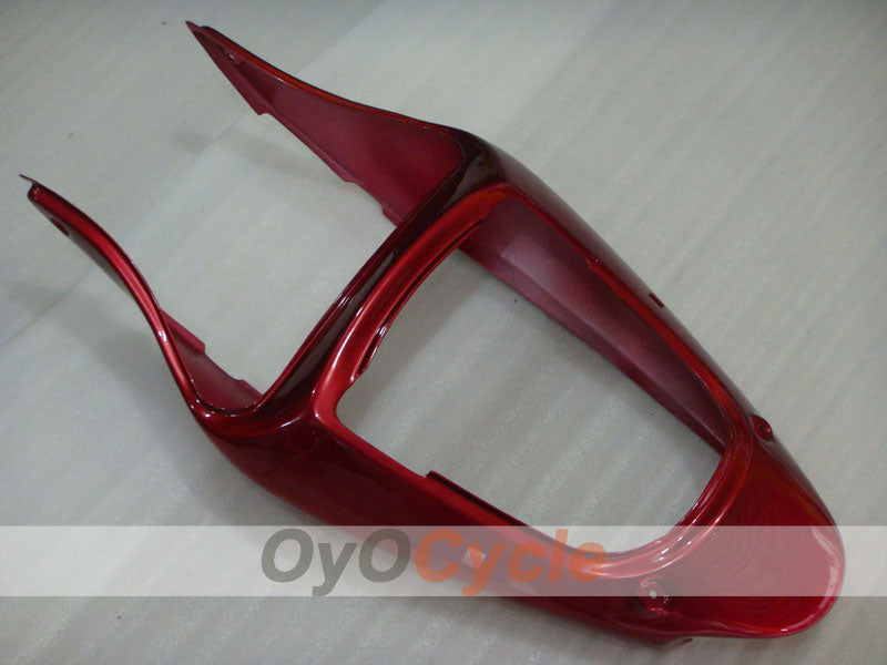 Injection Fairing kit for 00-02 NINJA ZX-6R - Red, Black - Flame #OYO87906035