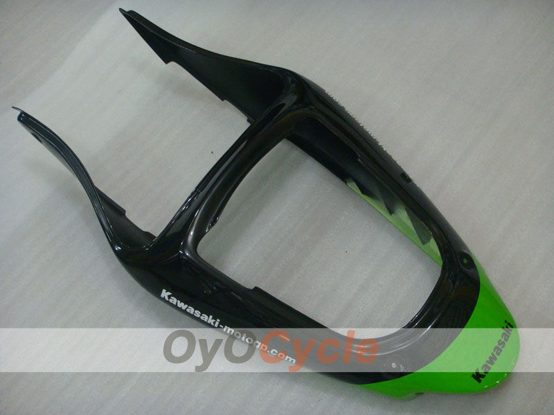 Injection Fairing kit for 00-02 NINJA ZX-6R - Green, Black - Monster #OYO87906036