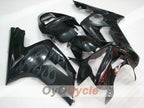 Injection Fairing kit for 03-04 NINJA ZX-6R - Black - Flame #OYO87906037