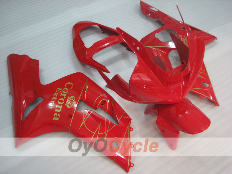 Injection Fairing kit for 03-04 NINJA ZX-6R - Red - Corona #OYO87906040 Main image