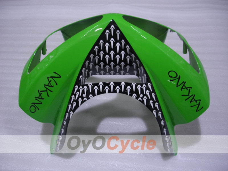 Injection Fairing kit for 03-04 NINJA ZX-6R - Green, Black - Nakano #OYO87906044 Secondary image