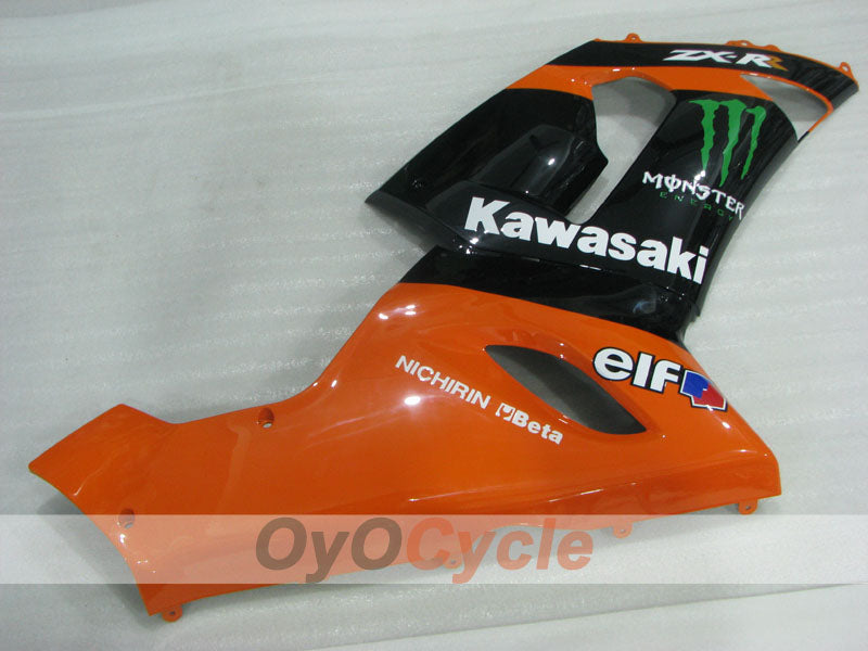 Injection Fairing kit for 05-06 NINJA ZX-6R - Orange, Black - Monster #OYO87906048