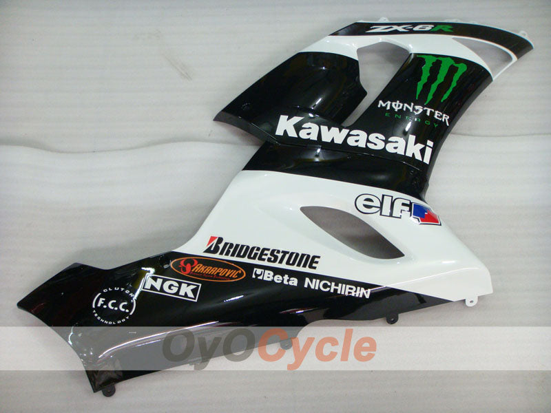 Left & Right Side Fairing For Kawasaki 05-06 Ninja ZX-6R #OYO87913145
