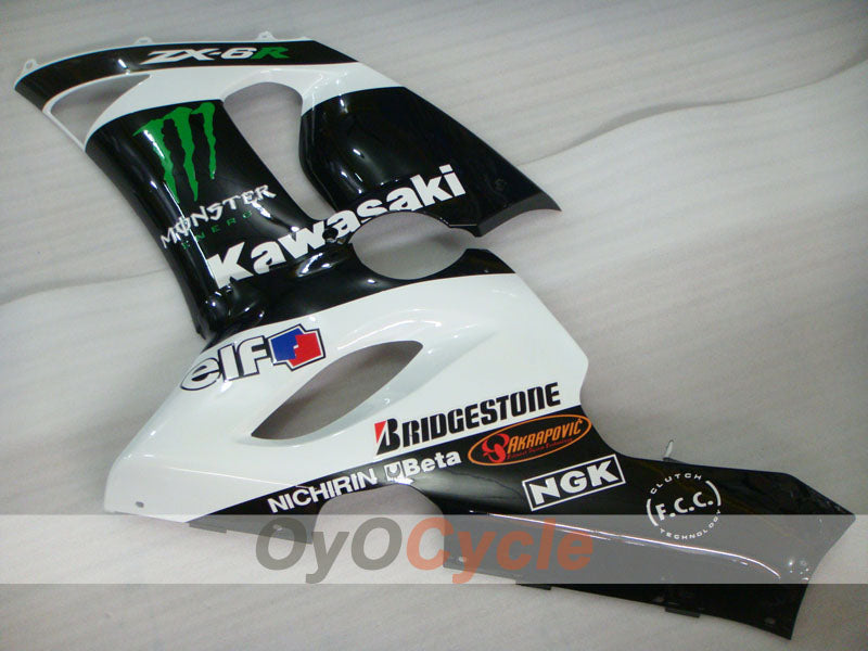 Left & Right Side Fairing For Kawasaki 05-06 Ninja ZX-6R #OYO87913145