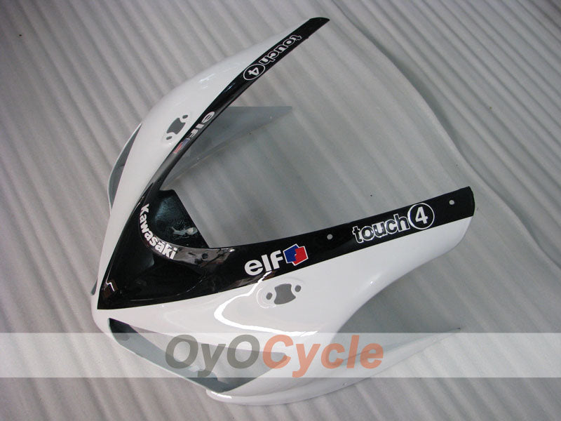 Injection Fairing kit for 05-06 NINJA ZX-6R - White, Black - Monster #OYO87906054