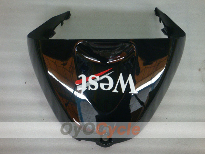 Injection Fairing kit for 05-06 NINJA ZX-6R - White, Black - West #OYO87906055