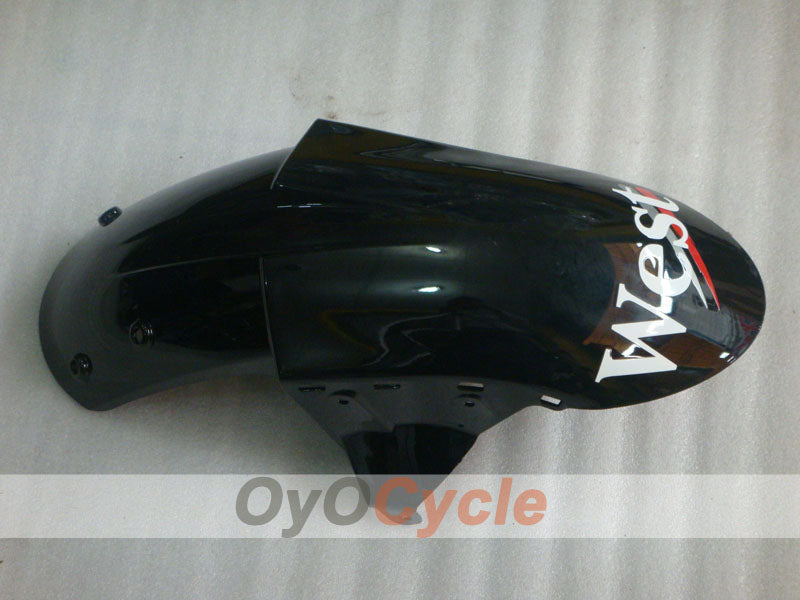 Injection Fairing kit for 05-06 NINJA ZX-6R - White, Black - West #OYO87906055
