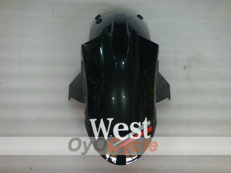Injection Fairing kit for 05-06 NINJA ZX-6R - White, Black - West #OYO87906055
