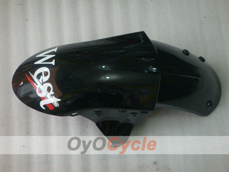 Injection Fairing kit for 05-06 NINJA ZX-6R - White, Black - West #OYO87906055