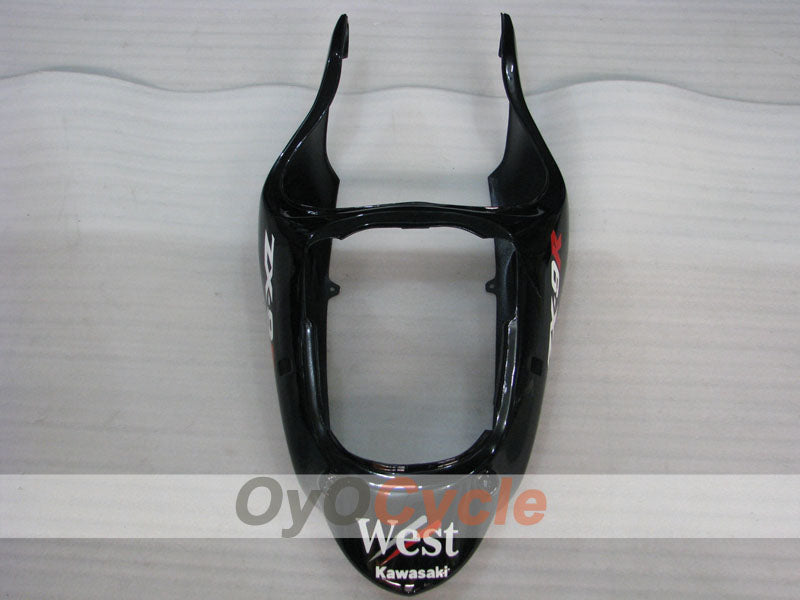 Fairing kit for 00-01 NINJA ZX-9R - White, Black - West #OYO87906064