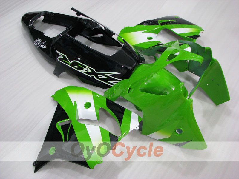 Fairing kit for 02-03 NINJA ZX-9R - Green, Black - Factory Style #OYO87906069 Main image