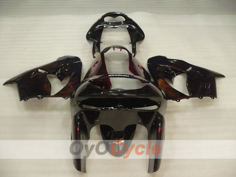 Fairing kit for 98-99 NINJA ZX-9R - Red, Black - Flame #OYO87906084 Secondary image