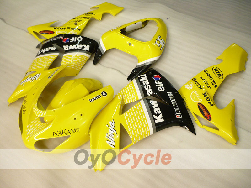 Injection Fairing kit for 06-07 NINJA ZX-10R - Yellow - Nakano #OYO87906091