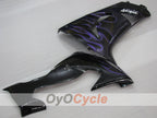 Injection Fairing kit for 06-07 NINJA ZX-10R - Purple, Black - Flame #OYO87906096