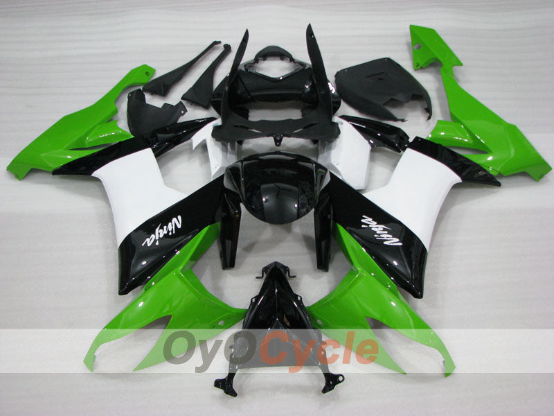 Injection Fairing kit for 08-10 NINJA ZX-10R - Green, White, Black - Factory Style #OYO87906101 Secondary image