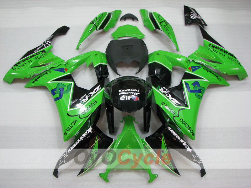 Injection Fairing kit for 08-10 NINJA ZX-10R - Green, Black - Customize #OYO87906105 Secondary image
