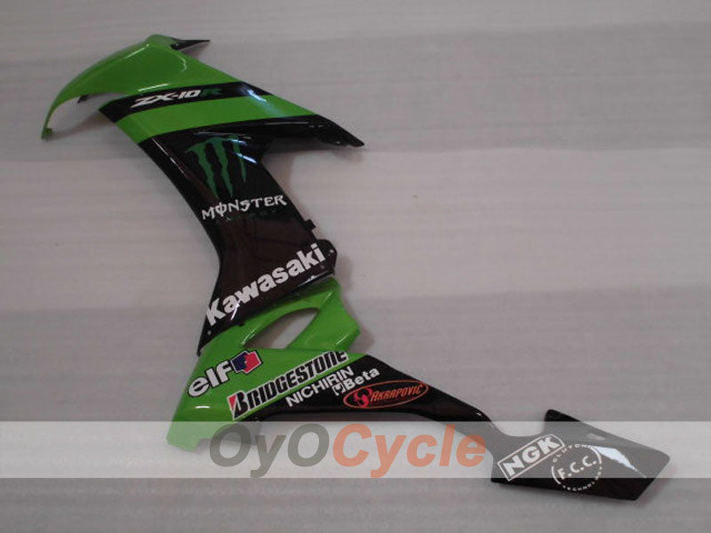 Left & Right Side Fairing For Kawasaki 08-10 Ninja ZX-10R #OYO87913465 Main image