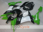 Injection Fairing kit for 08-10 NINJA ZX-10R - Green, White, Black - Factory Style #OYO87906107
