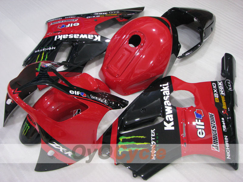Injection Fairing kit for 00-01 NINJA ZX-12R - Red, Black - Monster #OYO87906115 Main image