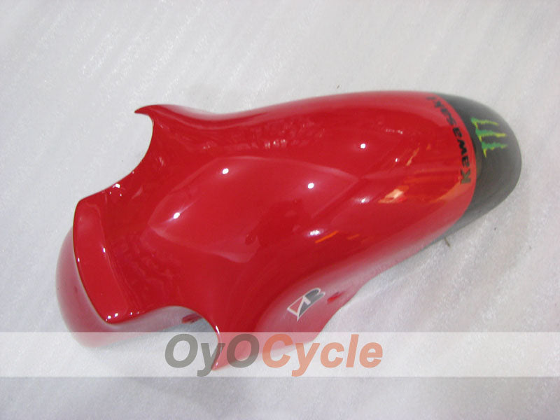 Injection Fairing kit for 00-01 NINJA ZX-12R - Red, Black - Monster #OYO87906115