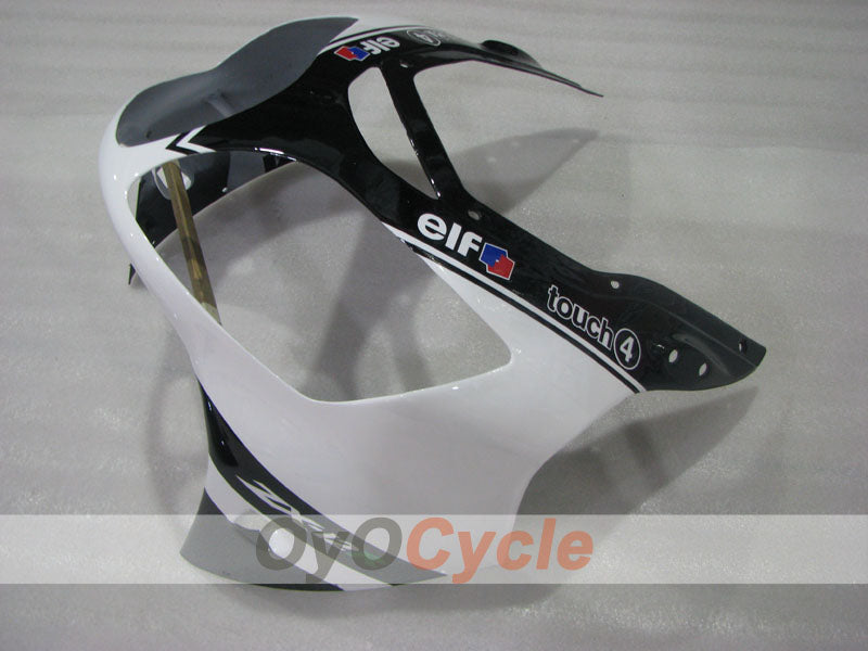 Injection Fairing kit for 00-01 NINJA ZX-12R - White, Black - Monster #OYO87906116