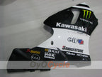 Injection Fairing kit for 00-01 NINJA ZX-12R - White, Black - Monster #OYO87906116