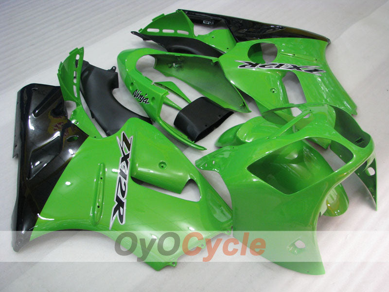 Injection Fairing kit for 00-01 NINJA ZX-12R - Green, Black - Factory Style #OYO87906117 Main image