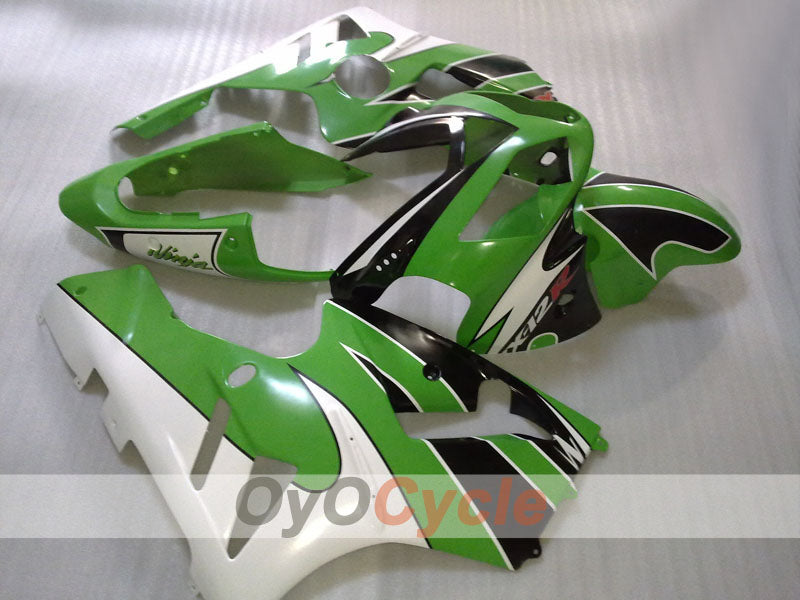 Injection Fairing kit for 02-05 NINJA ZX-12R - Green, White, Black - Factory Style #OYO87906118