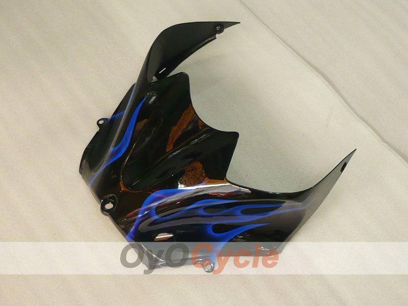 Injection Fairing kit for 06-11 NINJA ZX-14R - Blue, Black - Flame #OYO87906127