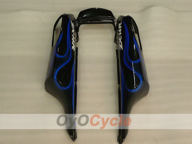 Injection Fairing kit for 06-11 NINJA ZX-14R - Blue, Black - Flame #OYO87906127
