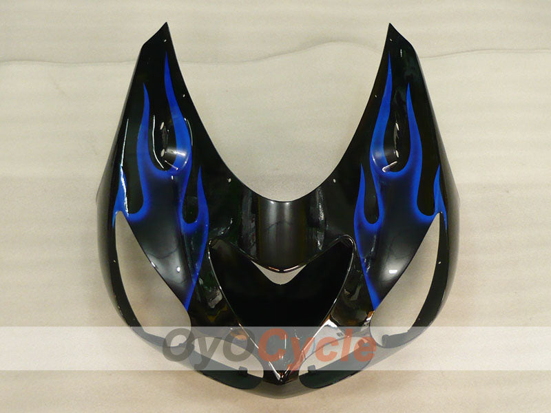 Injection Fairing kit for 06-11 NINJA ZX-14R - Blue, Black - Flame #OYO87906127