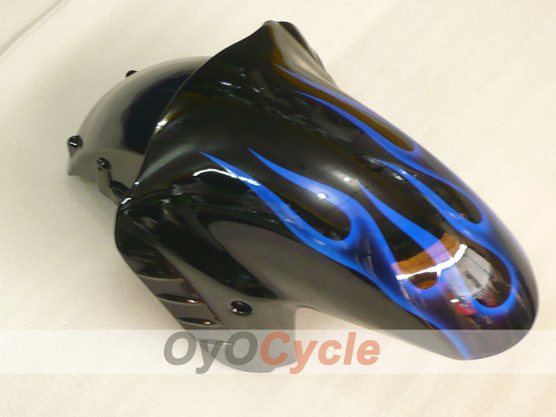 Injection Fairing kit for 06-11 NINJA ZX-14R - Blue, Black - Flame #OYO87906127