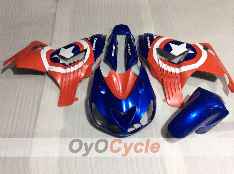 Injection Fairing kit for 06-11 NINJA ZX-14R - Red, Blue, White - Customize #OYO87906128 Secondary image