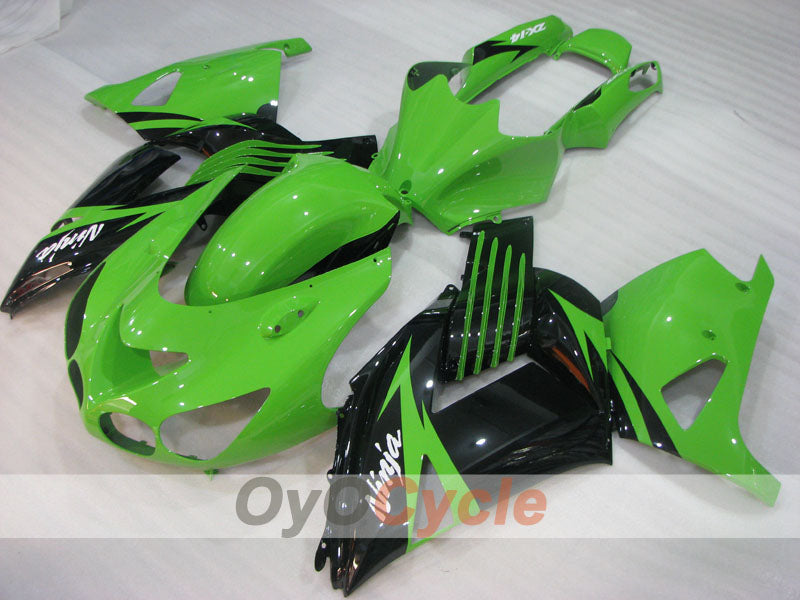 Injection Fairing kit for 06-11 NINJA ZX-14R - Green, Black - Customize #OYO87906129 Secondary image