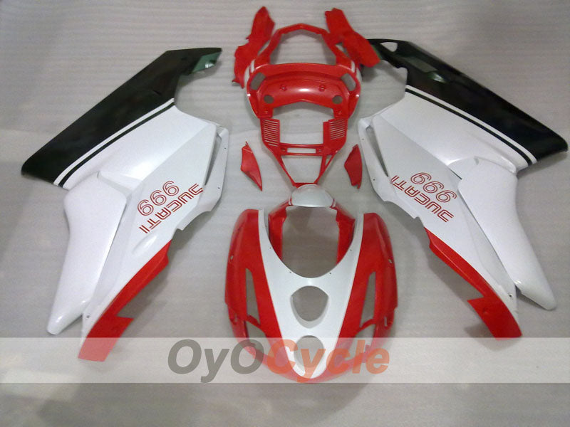 Injection Fairing kit for 03-04 Ducati 749 - ArmyGreen, Red, White - Factory Style #OYO87906131