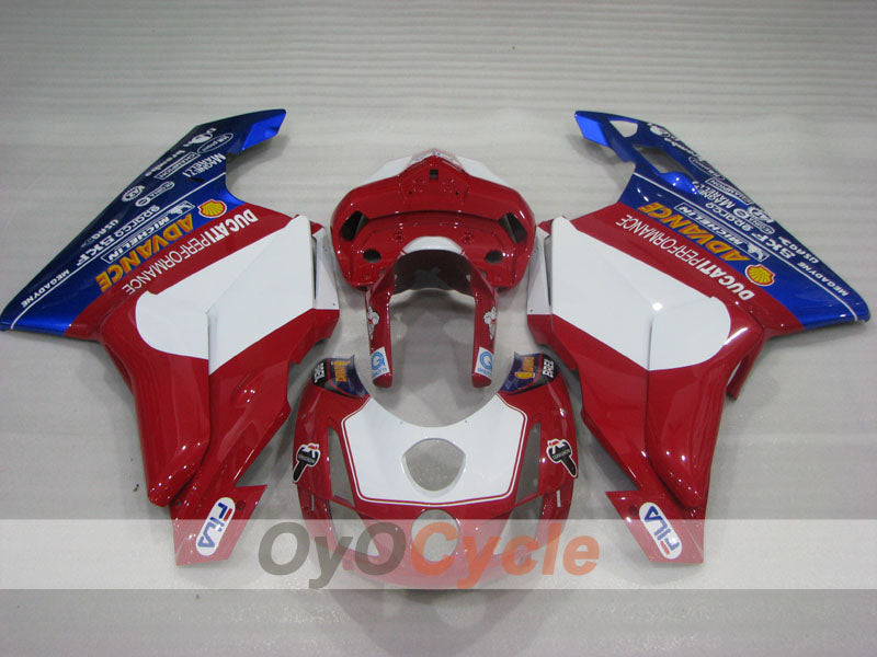 Injection Fairing kit for 03-04 Ducati 749 - Red, Blue, White - FILA #OYO87906132